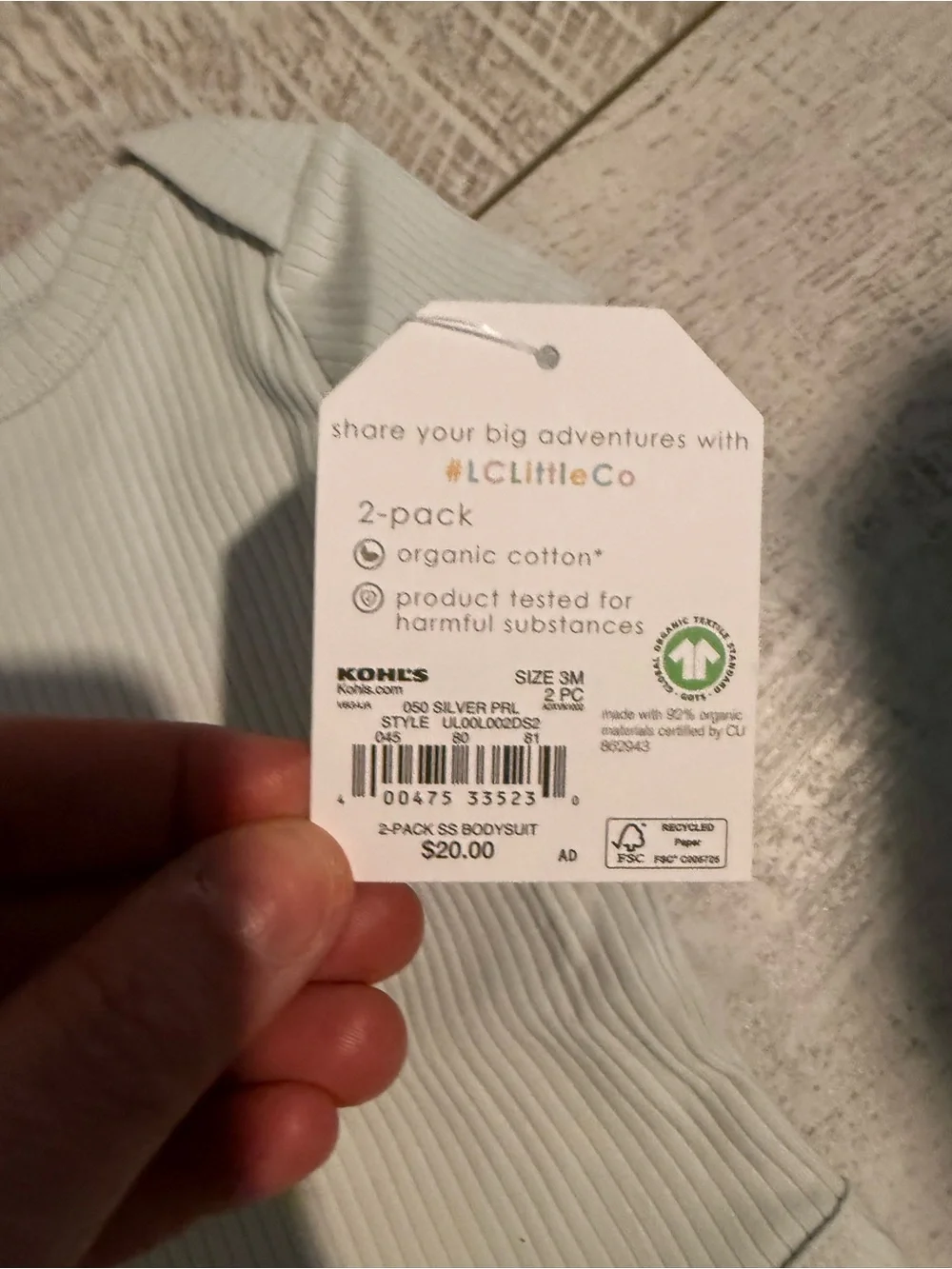 NWT little co. By Lauren Conrad Organic Cotton Baby Bundle 3M 4 PC